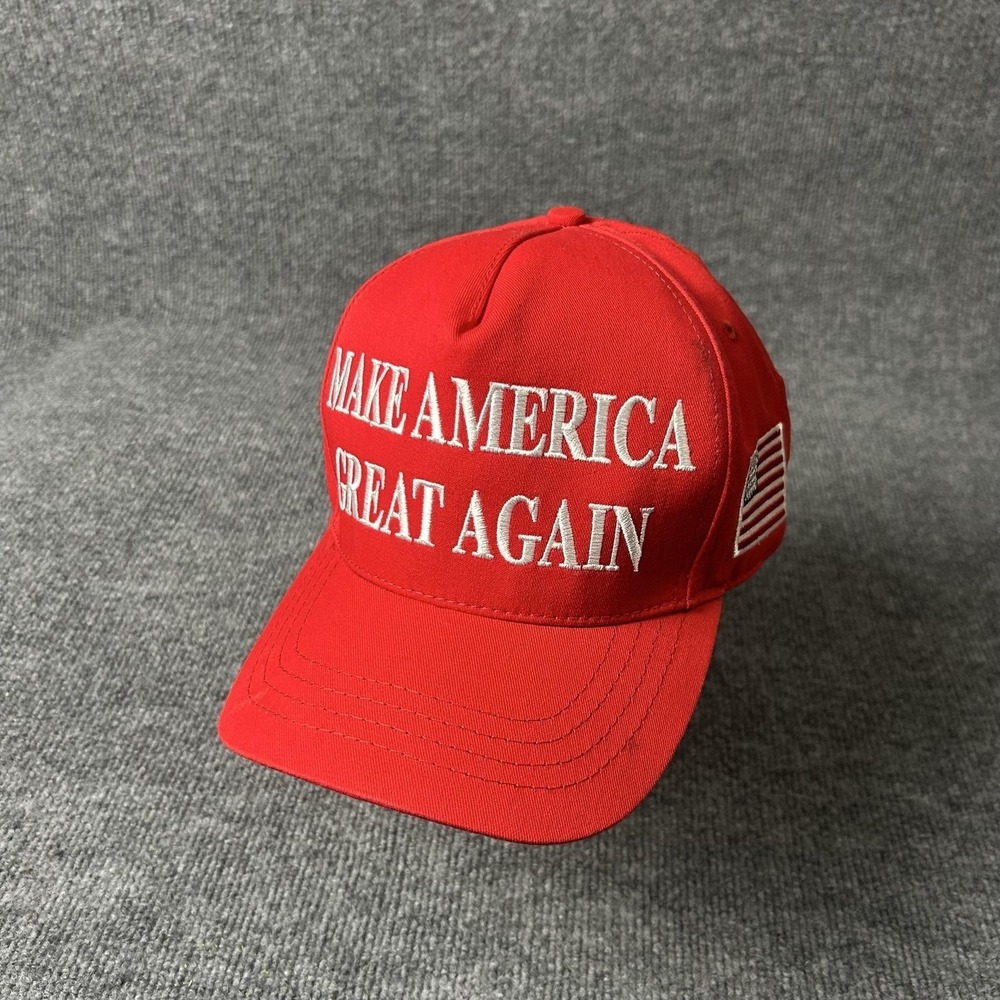 Trump Make America Great Again Cali-Fame Hat Cap Snap Back One Size Red USA Mens